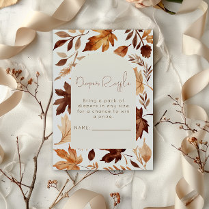 Fall In Love   Diaper Raffle Baby Shower Invitation