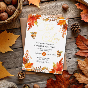 Fall in Love Elegant Boho Floral Wedding Gold