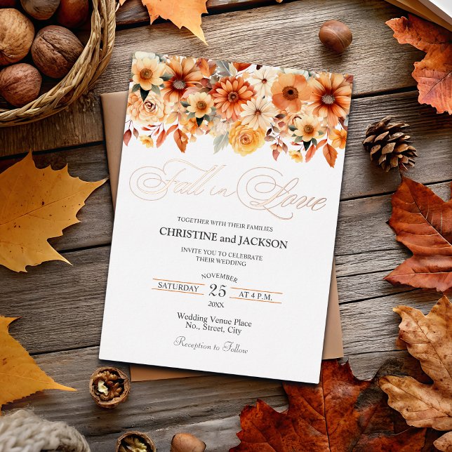 Fall in Love Elegant Boho Floral Wedding Rose (Creator Uploaded)