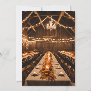 fall in love fall rehearsal dinner invitations