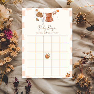 Fall in love Find the guest Baby Bingo Game Card
