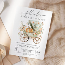 Fall In Love Little Pumpkin Autumn Baby Shower