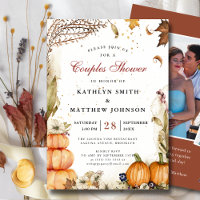 Fall In Love Pumpkin Botanical Couples Shower