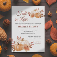 Fall in Love Pumpkin modern engagement party