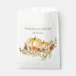 Fall in Love Pumpkin Wedding Fav Favour Bag
