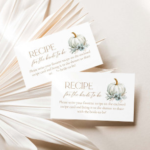 Fall in Love Recipe for the Bride to be Enclosure Card