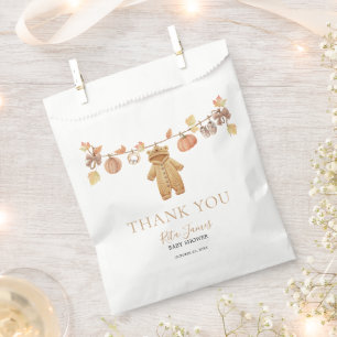 Fall in Love Rustic Baby Clothesline Baby Shower Favour Bag