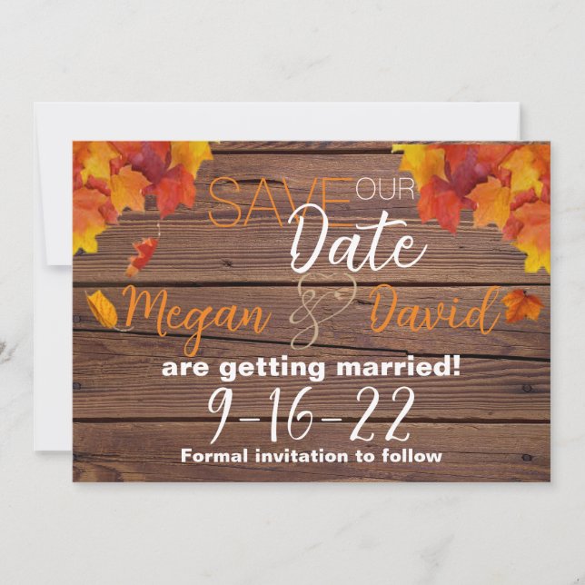 Fall In Love Save The Date (Front)