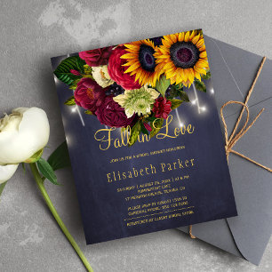 Fall in love sunflower roses BUDGET bridal shower