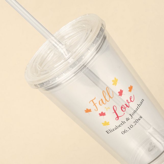 Fall In Love Wedding Acrylic Tumbler (Creator Uploaded)