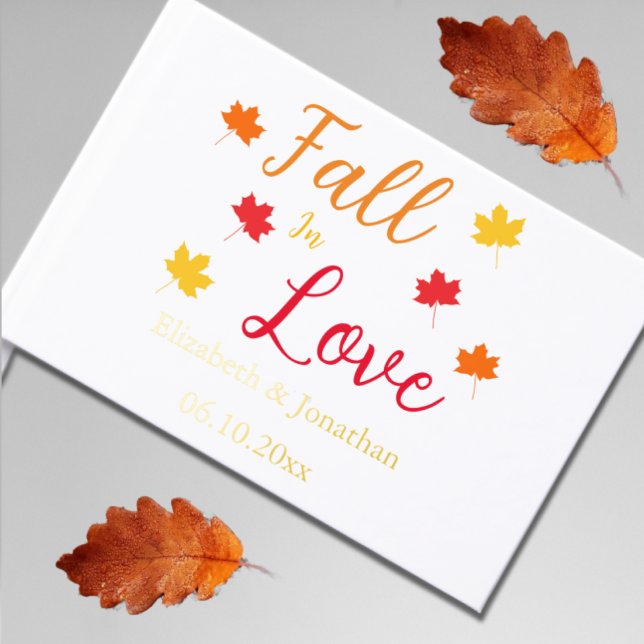 Fall In Love Wedding Guest Book (Creator Uploaded)