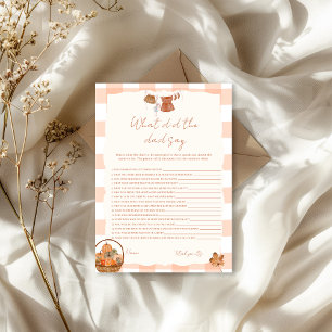 Fall in love What did the dad say Baby Shower Invitation