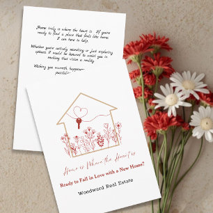 Fall in Love with a New Home?   Realtor Mailers  Card