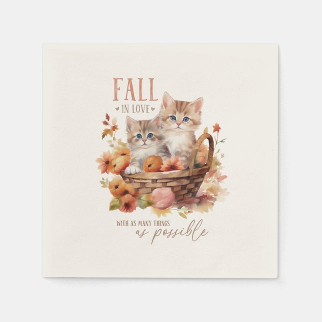 Fall In Love With As Many Things Napkin (Front)