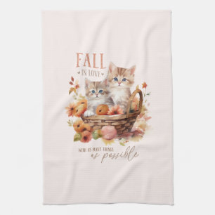 Fall In Love With As Many Things Tea Towel