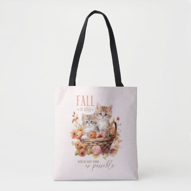 Fall In Love With As Many Things Tote Bag (Front)