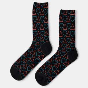 "Fall in Love with Change" Crew Socks - Black