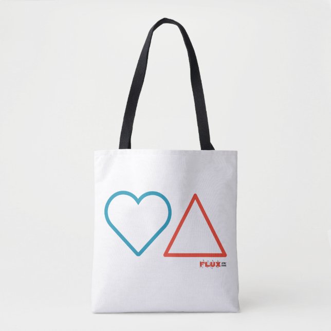 "Fall in Love With Change" White Tote Bag (Front)