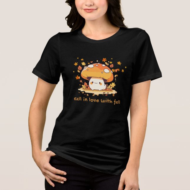 Fall In Love With Fall Tri-Blend Shirt (Front)