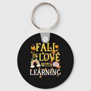 Fall In Love With Learning, Autumn Thanksgiving Te Key Ring