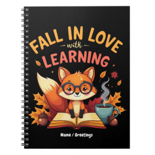 Fall in Love with Learning Funny Halloween Design  Notebook