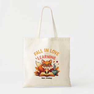Fall in Love with Learning Funny Halloween Design  Tote Bag