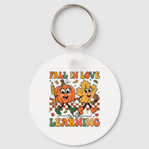 Fall In Love With Learning Thanksgiving Teacher St Key Ring