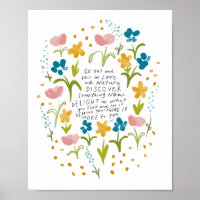 Fall in love with nature - inspirational quote