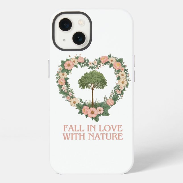 Fall in Love with Nature iPhone Case (Back)