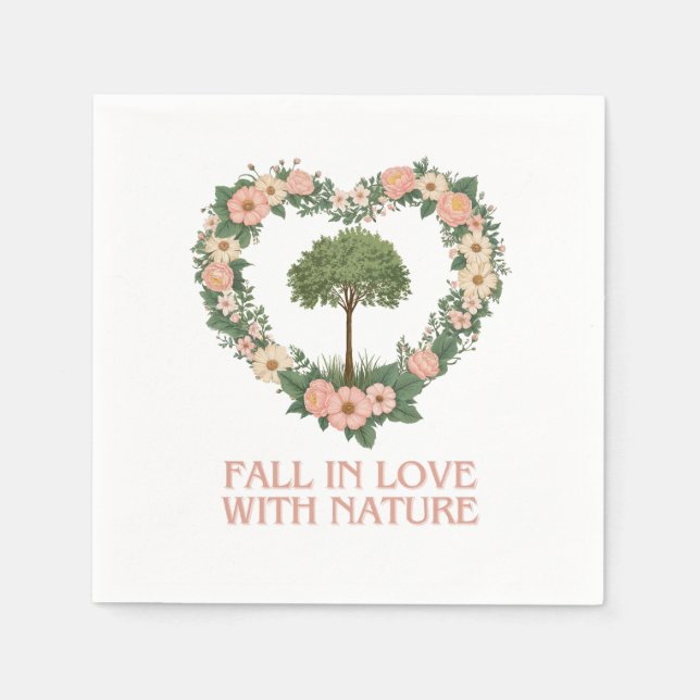 Fall in Love with Nature Napkin (Front)