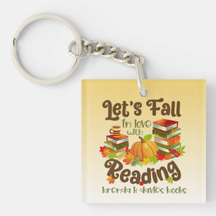 Fall in Love With Reading Brenda K Davies Books Key Ring
