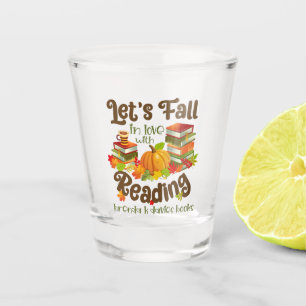 Fall in Love With Reading Brenda K Davies Books Shot Glass