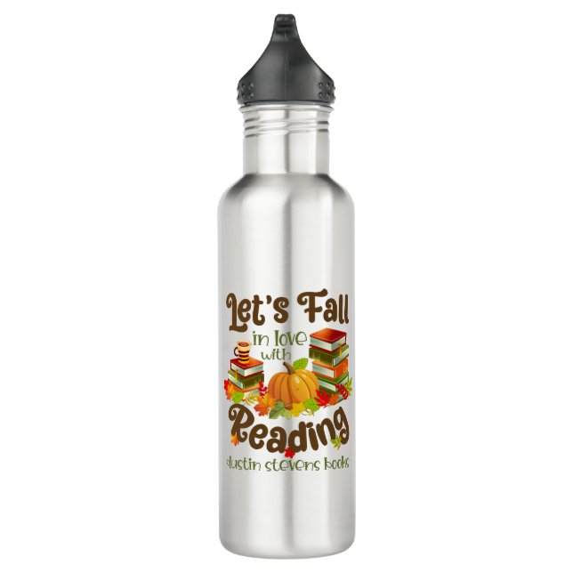 Fall in Love With Reading Dustin Stevens Books 710 Ml Water Bottle (Right)