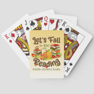 Fall in Love With Reading Dustin Stevens Books Playing Cards