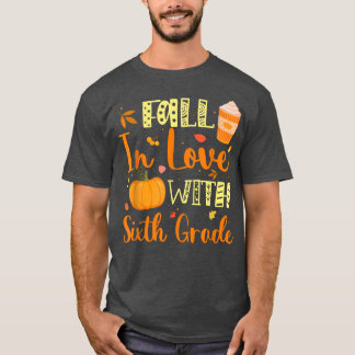 Fall In Love With Sith Grade Pumpkin Autumn Season T-Shirt