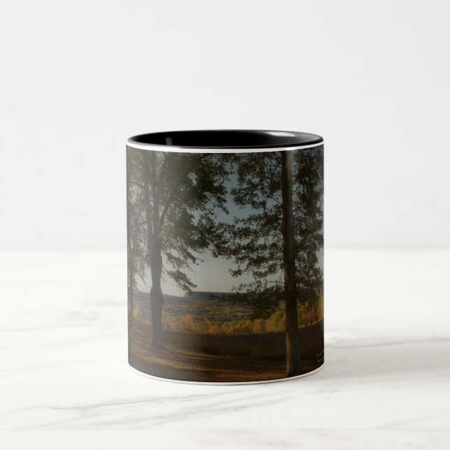 Fall in New Paltz NY Two-Tone Coffee Mug (Center)