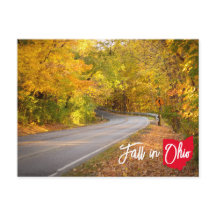 Fall in Ohio Curvy Road Autumn Foliage