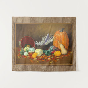 Fall “In Season” Fine Art Still Life Tapestry