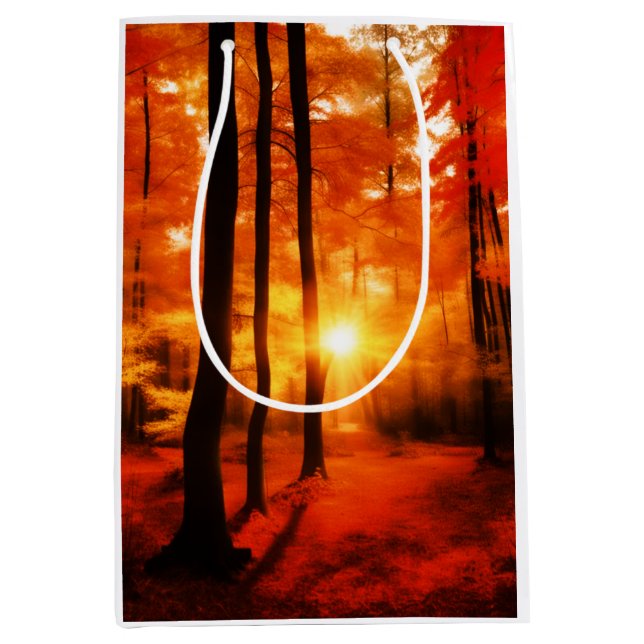 Fall in the Backwoods Medium Gift Bag (Front)