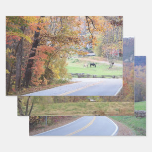 Fall In The Blue Ridge Mountains Wrapping Paper Sheet
