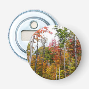 Fall in the Forest Colourful Autumn Photography Bottle Opener