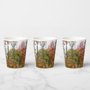 Fall in the Forest Colourful Autumn Photography Paper Cups