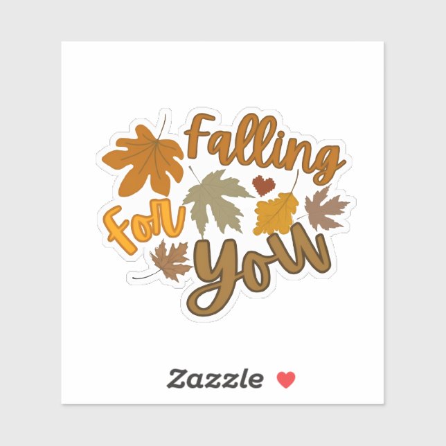 Fall(-ing) For You Vinyl Sticker (Sheet)