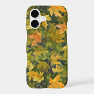 Fall Inspired Green Gold Maple Leaves