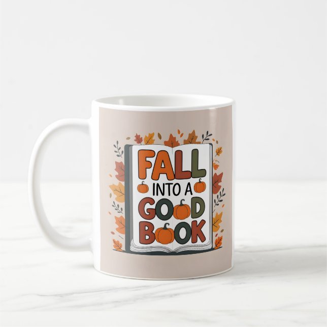 Fall Into A Good Book Mug (Left)