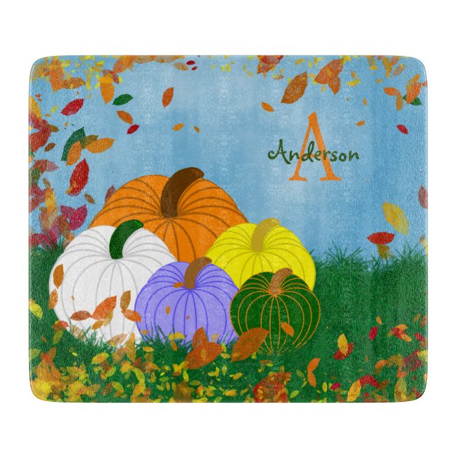 Fall into Autumn Cutting Board (Front)