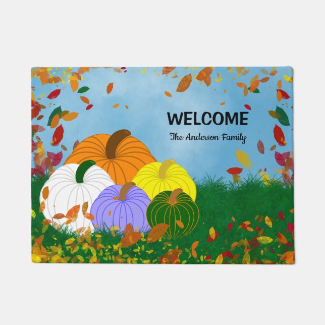 Fall into Autumn Doormat (Front)