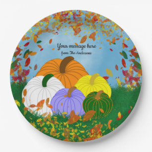 Fall into Autumn Paper Plate