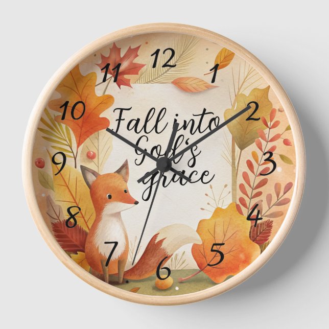 Fall Into God's Grace Clock (Front)