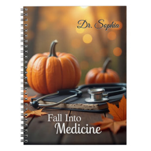 Fall Into Medicine Personalised Notebook